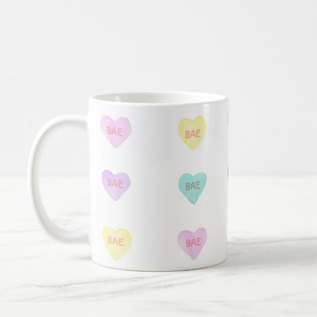 Watercolor Convo Heartz BAE Mugg (Vänster)