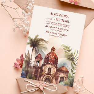 Watercolor Costa Rica Destination Wedding Invati Inbjudningar