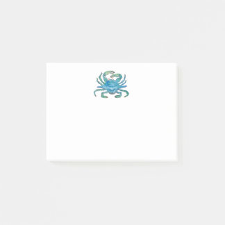 Watercolor crab post-it block