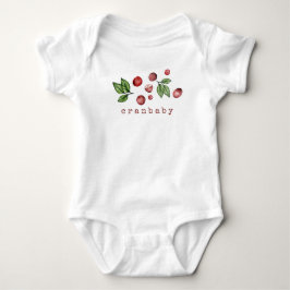 Watercolor Cranberry Baby Bodykosti T Shirt