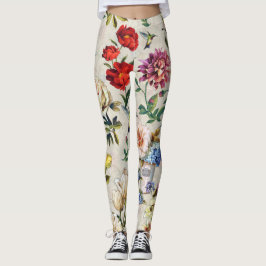 Watercolor Creation av Blommigten Victorian-Era Leggings