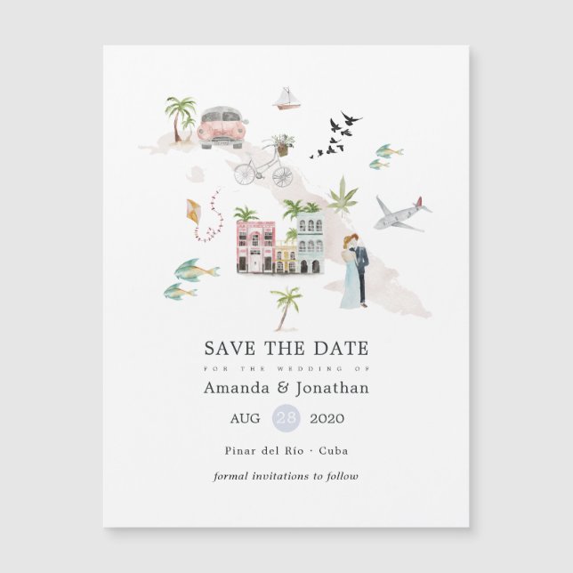 Watercolor Cuba Destination Wedding (Framsida)