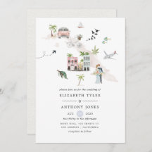 Watercolor Cuba Destination Wedding
