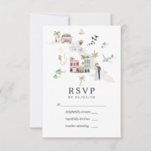 Watercolor Cuba Destination Wedding