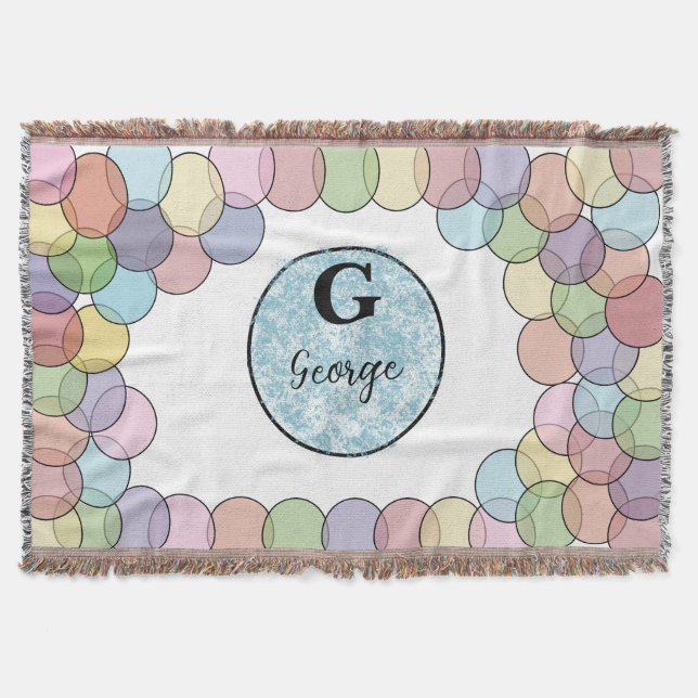 Watercolor Custom Baby Throw Blanket Filt (Framsidan)
