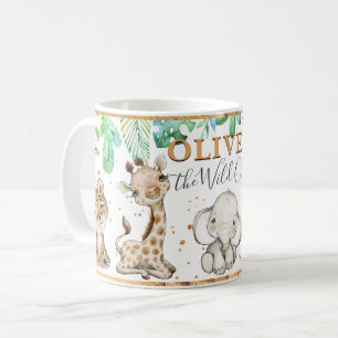Watercolor Cute Safari Animals Mugg
