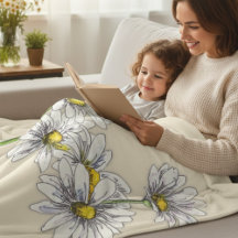 Watercolor Daisy Boho Family Christmas Gift