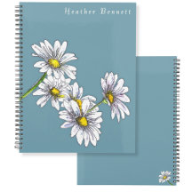 Watercolor Daisy Floral Boho Christmas Gift
