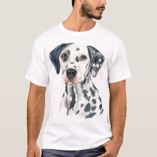 Watercolor Dalmatian T Shirt
