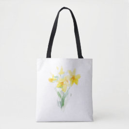 Watercolor Dandelion Tote Tygkasse