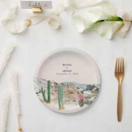 Watercolor Desert Cactus Boho Wedding