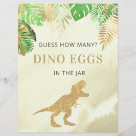 Watercolor Dinosaur gissar hur många tecken