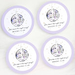 Watercolor Disco Boll Födelsedagsfest Underlägg Papper Rund<br><div class="desc">Lägg till en roligt vid födelsedagsfesten med dessa pappra underlägg med vattenfärgsfärgade deskofärger i boll och lekfull text.</div>