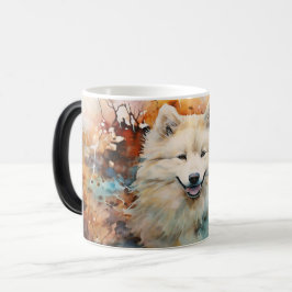 Watercolor Dog Mug Wrap Magisk Mugg