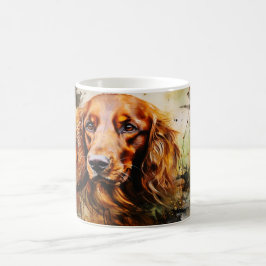 Watercolor Dog Mug Wrap Magisk Mugg
