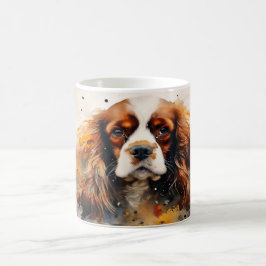 Watercolor Dog Mug Wrap Magisk Mugg