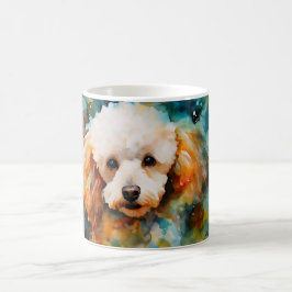 Watercolor Dog Mug Wrap Magisk Mugg