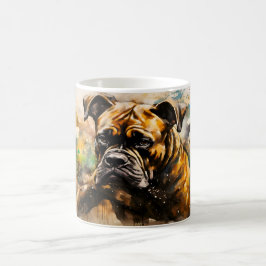 Watercolor Dog Mug Wrap Magisk Mugg