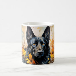 Watercolor Dog Mug Wrap Magisk Mugg