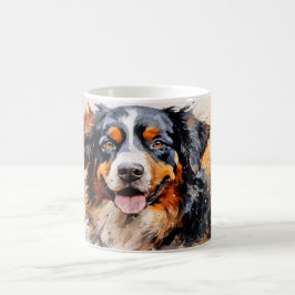 Watercolor Dog Mug Wrap Magisk Mugg