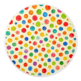 Watercolor Dots Knob. Knopp