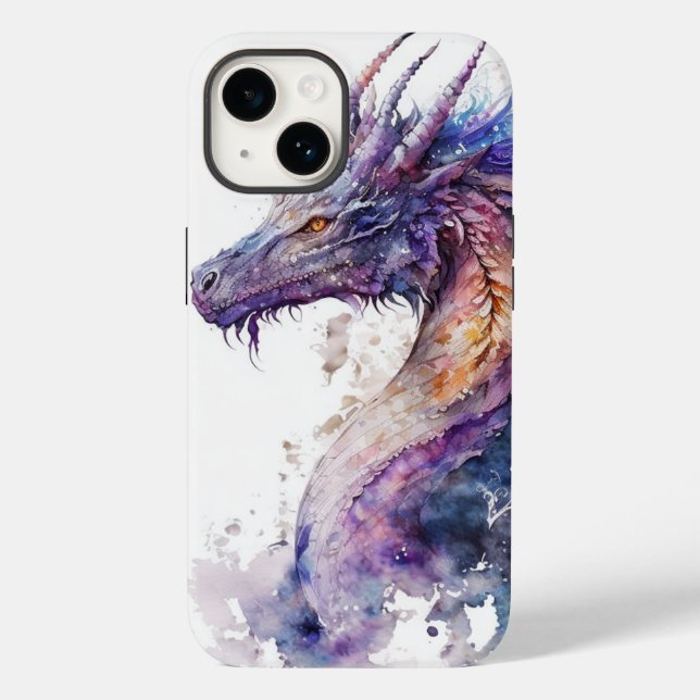 Watercolor Dragon iphone case (Baksida)