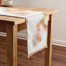 Watercolor dragonflies medium table runner