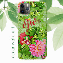 Watercolor Dream Dahlia Delight iphone case