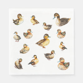 Watercolor Duck Napkins Pappersservett