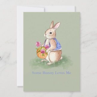 Watercolor Easter Bunny Inbjudningar
