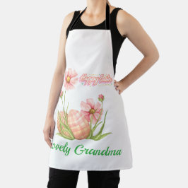 Watercolor Easter Egg Personalized Apron