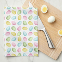 Watercolor Easter Eggs Pattern In Pastel Colors