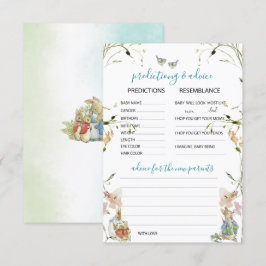 Watercolor Elegant Wildblommor Peter Rabbit Predi Inbjudningar