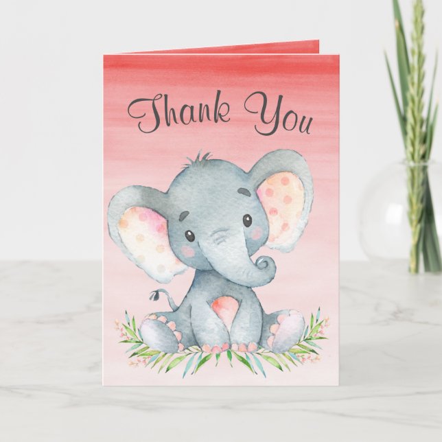 Watercolor Elephant Girl Tack (Framsida)