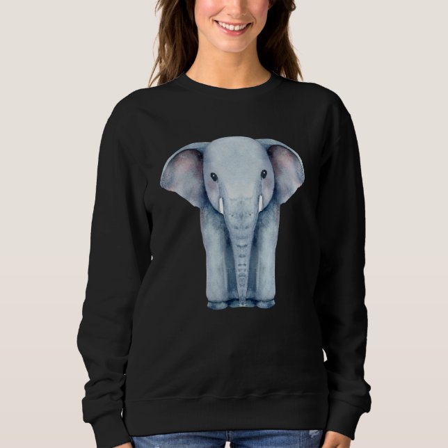 Watercolor Elephant T Shirt (Framsida)