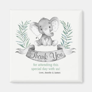 Watercolor Elephant Tack Magnet