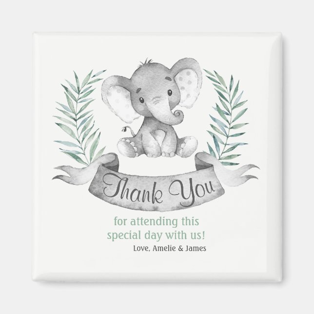 Watercolor Elephant Tack Magnet (Framsidan)