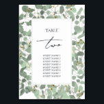 Watercolor Eucalyptus Greenery Blommar Bröllop Bordsnummer<br><div class="desc">En vacker hand plockade-vattenfärgsmodell av eukalyptus grey och gum blommar bröllop. En unik utformning som användorna illustrerar vattenfärgen eucalyptus löv och botaniska blommigtar i blommar. En modern blommigt för eukalyptus. Ett bordsnummer i elegant bröllop med modernt inslag. Det finns också möjlighet att matcha bröllopsinbjudningar och andra artiklar i kontorsartiklar. Anpassa...</div>