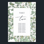 Watercolor Eucalyptus Greenery Blommar Bröllop Bordsnummer<br><div class="desc">En vacker hand plockade-vattenfärgsmodell av eukalyptus grey och gum blommar bröllop. En unik utformning som användorna illustrerar vattenfärgen eucalyptus löv och botaniska blommigtar i blommar. En modern blommigt för eukalyptus. Ett bordsnummer i elegant bröllop med modernt inslag. Det finns också möjlighet att matcha bröllopsinbjudningar och andra artiklar i kontorsartiklar. Anpassa...</div>