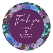 Watercolor Eucalyptus Greenery Bröllop Tack