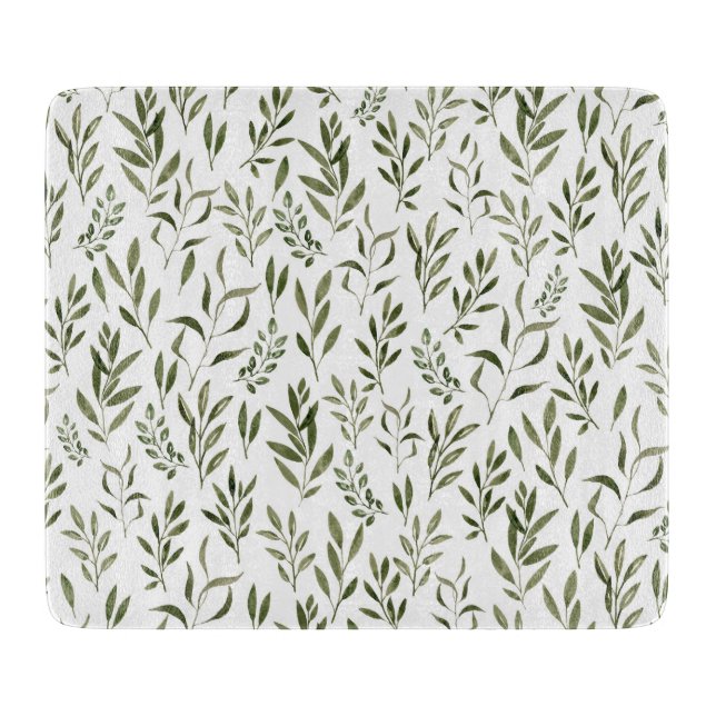 Watercolor Eucalyptus Greenery Löv Mönster (Framsidan)