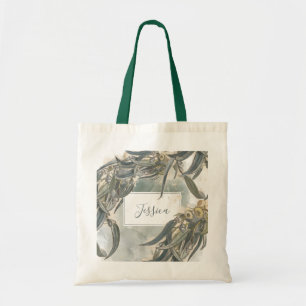 Watercolor Eucalyptus Löv Greenery Bridesmaid  Tygkasse