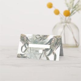 Watercolor Eucalyptus Lövs Greenery Bröllop Placeringskort