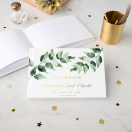 Watercolor Eucalyptus Wedding | White