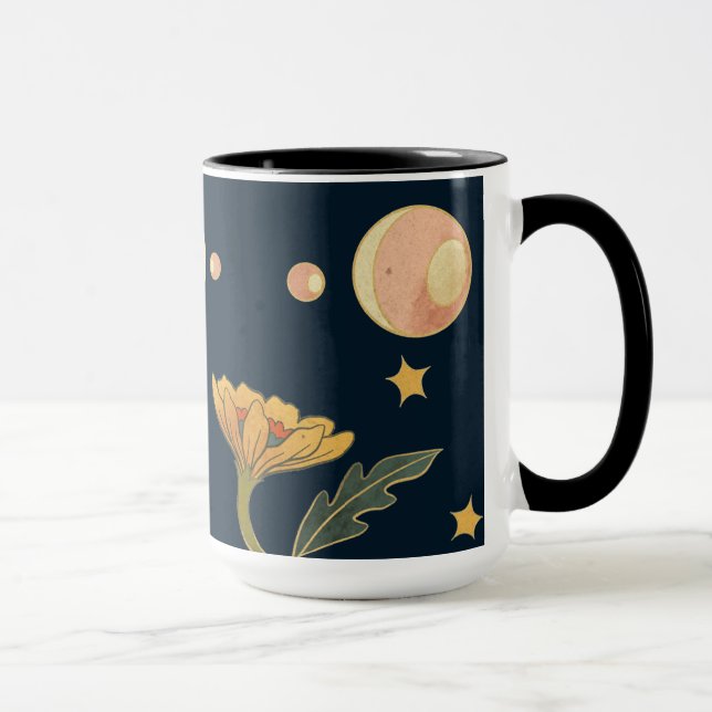 Watercolor Faecore blommigt Party Mugg (Höger)