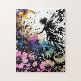 Watercolor Fairy Garden Pussel