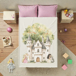 Watercolor Fairytale Princess Whimsical Fleecefilt