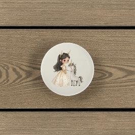 Watercolor Fairytale Princess Whimsical Knopp