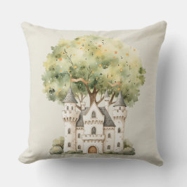 Watercolor Fairytale Princess Whimsical Kudde