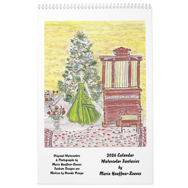 Watercolor Fantasies by MHHR 2026 Calendar Kalender (Omslag)